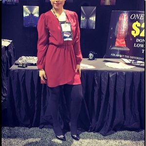 Burgundy Honey belle dress!